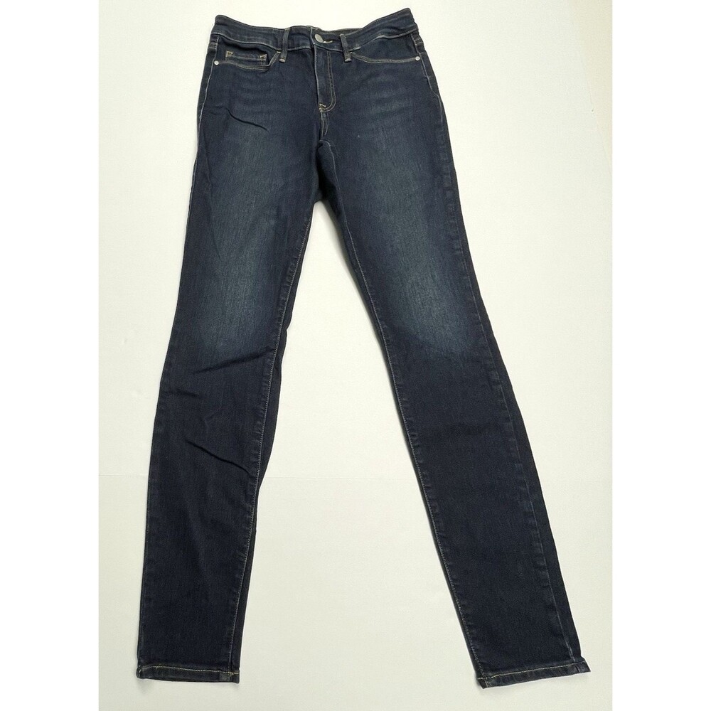 Athleta Sculptek Ultra Skinny Jeans Blue Denim Stretch Women's Size 8T Tall